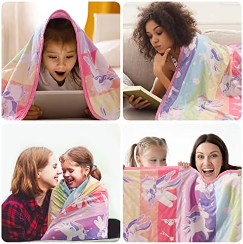 Охлаждащи Одеяла за горещите спящи, Светещи в тъмното Одеяла с Еднорози, Подаръци за момичета, Q-Max> 0,4, Прохладното Одеяло за