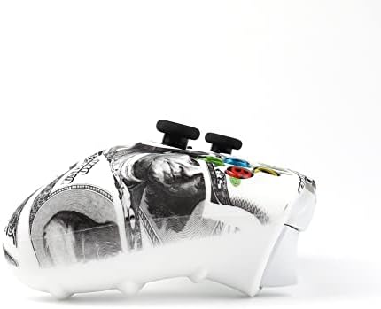 Седалките за контролери серия RALAN Xbox, Противоскользящий силиконов протектор, който е съвместим с контролер от серията Xbox S/X (Black Pro Thumb x Grip 8, Cat + Skull Cap Cover Grip x 2)