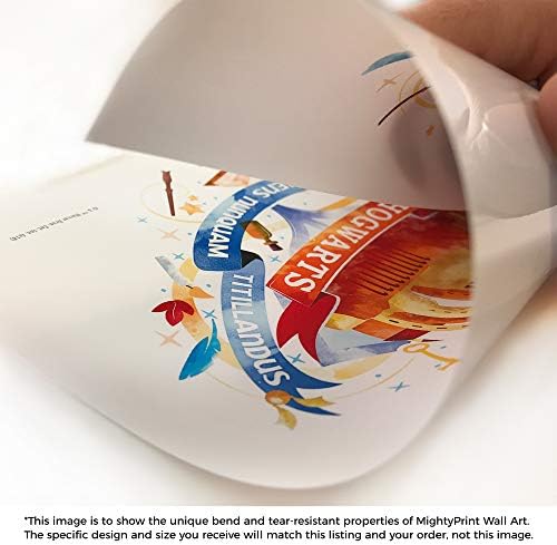 МОЩНА ГРАВЮРА на Хари Потър - Хаффлпафф - Хогуортс, Цитат от дома Сортировочной шапки – Здрава Стенни картини с размер 17 х 24 инча