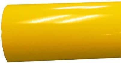 Ролка с лъскава винил 651 жълт цвят ORACAL 12 x 10 метра за рязане на занаяти и винил означения