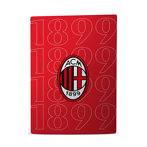 Дизайн на своята практика Официално Лицензиран AC Milan 1899 Черно Лого Vinyl Стикер На Предната Панел Детска Стикер на кожата,