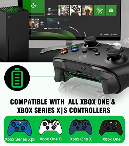 Зарядно устройство за контролера на Xbox One Акумулаторна батерия с 4x1200 ма USB C Акумулаторни батерии за Xbox Series X/S/Xbox One, Акумулаторна батерия за безжичен контролер Xbox One X/