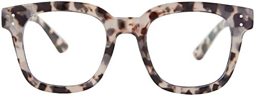 Madison Avenue Сини Светлинни Блокер Очила Са Модерни Сини Светлинни Очила за Жени със защита от Пренапрежение на очите и виолетови Компютърни очила (Сив Деми)