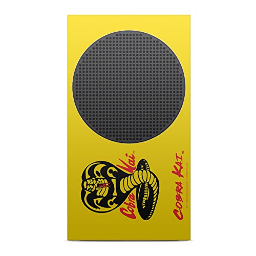 Дизайн на своята практика за главата С Официално Лицензиран Логото на Cobra Kai, Культовая Vinyl Стикер, Детска Стикер на Кожата, която е Съвместима С конзолата Xbox серия S