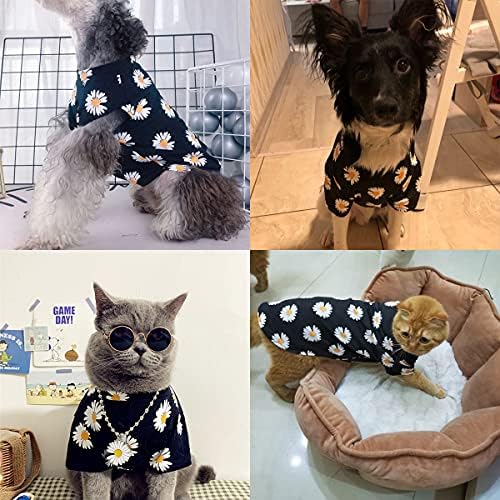 2 Опаковане на Ризи с принтом за кучета - Мека и Дишаща Тениска за домашни любимци, Облекло за Кутрета, Тениска за котки, Дишащи