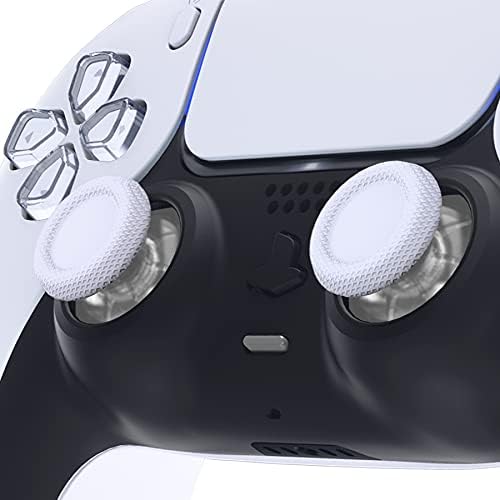 Екстремни Обикновен бял и прозрачен два цвята Взаимозаменяеми Джойстик за контролер PS5, Потребителски Аналогови джойстика, Съвместим