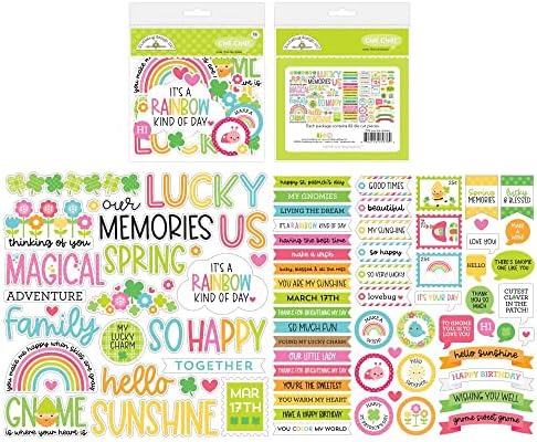 Комплект за събиране на Doodlebug Over the Rainbow - Изрезки от малките неща + Изрезки за клюки + Изрезки от парчета