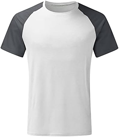 NEARTIME мъжки тениски за фитнес зала с къс ръкав за тренировки, памучен тениска за бодибилдинг