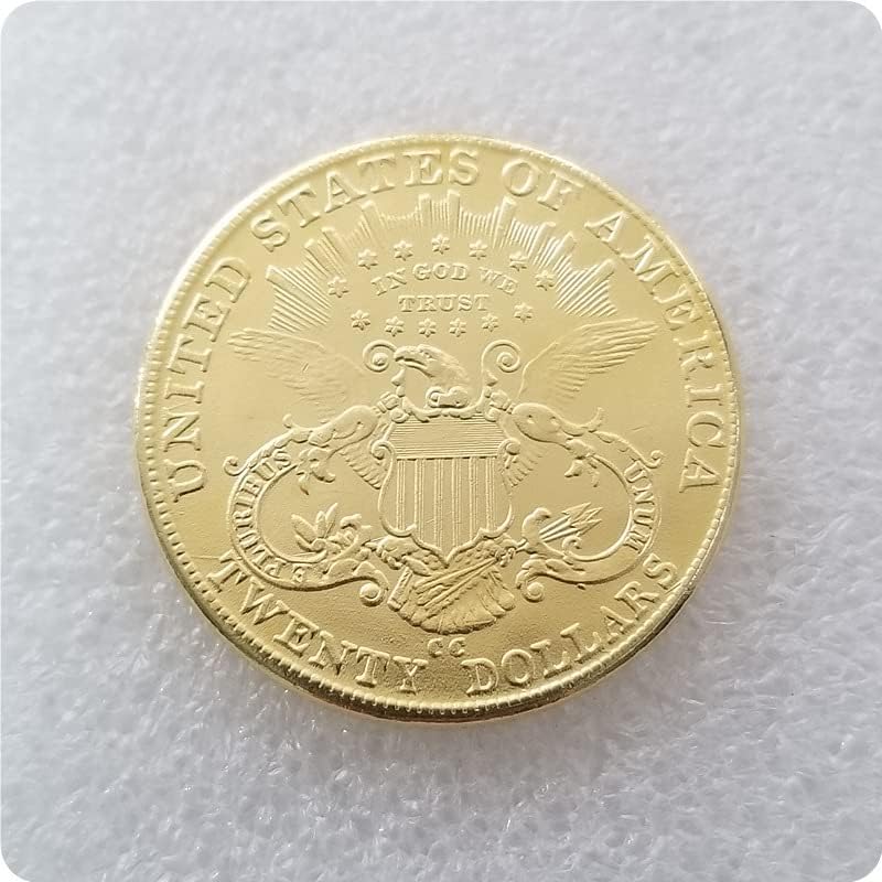 Американската Златна Монета 1875 г. Възпоменателна Монета От Месинг, Антични бижута Ръчна изработка