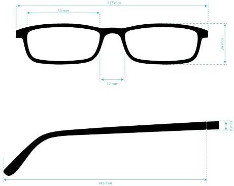 Очила за четене с ультракристаллически ясно зрение. Ридеры или Очила за мъже и жени. Гумени Сензорни рамки и лещи с антирефлексно покритие. Ясен +1.0 - КНИГА АРКЕНА