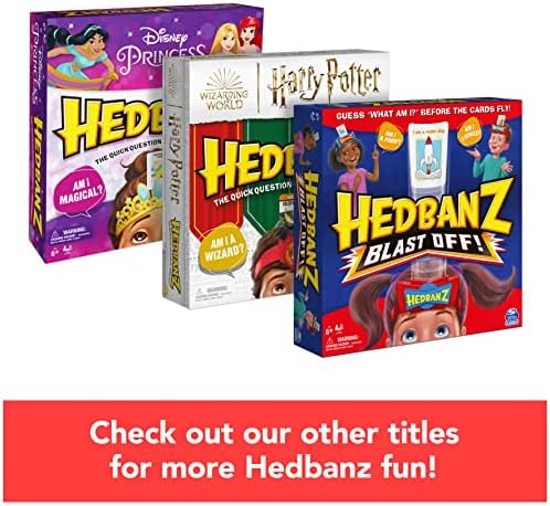 Хедбанз Извисява на въздуха! Играта в угадайку с 25 бонус карти за деца и семейства на възраст от 6 и повече години (специално за