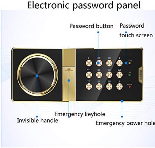 Lipin Сигурност Сейфове за Сигурност SafesHome, Малък Цифров Електронен сейф 25 см с ключалка с клавиатура за Съхранение на бижута
