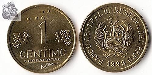 Америка Перу 1 Година на производство Синишской монети Случайни Чуждестранни Монети Събиране на монети