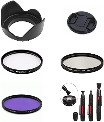 SR9 62 мм Камера Комплект сенник за обектив Обектив Шапки UV CPL FLD Филтър Четката е Съвместима с Panasonic Lumix DMC-FZ1000 DMC-FZ1000