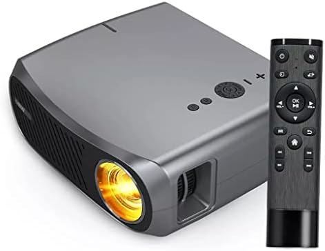 Видео проектор WIONC за домашно кино с контраст 10000:1, видео с led подсветка, поддържа гледане на домашен проектор с резолюция 4K (Цвят: A12AB, размер: 322 * 280 * 132 мм)