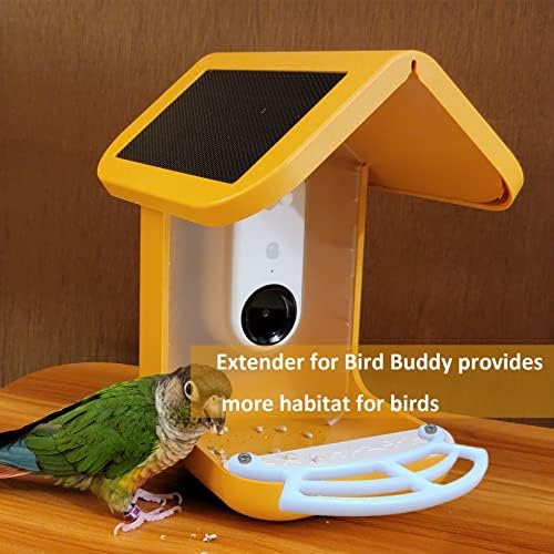 Място за спане PIAOLGYI за умни хранилки Bird Buddy, Аксесоари, Съвместими с кормушкой Bird Buddy Birdfeeder (Бял)