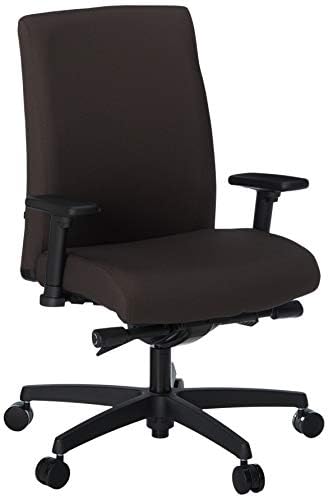 Работно стол със средна облегалка серия HON Ignition - компютърен стол с мека тапицерия за офис бюрото, еспресо (HIWM2)