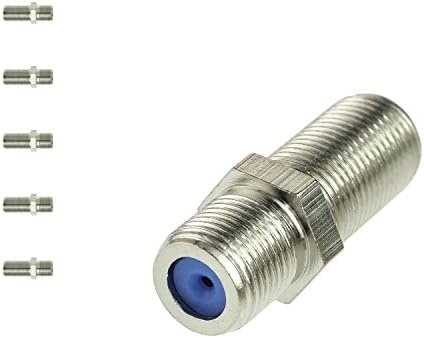 Свързващ конектор Mediabridge™ F81 - 5 бр. в опаковка - удължителен кабел коаксиален кабел F-тип с честота 3 Ghz - (Част КОН-F81-5PKX)