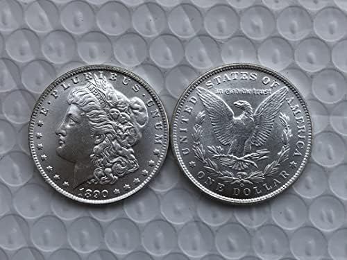 Американска Монета Морган Издание 1890О Сребърен Долар Месинг със сребърно покритие Антикварни Чуждестранни Възпоменателни монети,