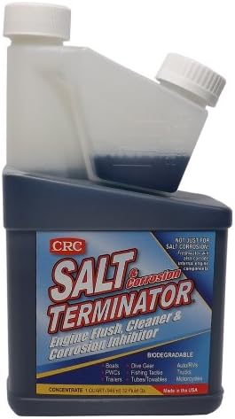 Средство за промиване на двигателя на КРС Salt Terminator, пречистване и инхибитор на корозия, 1 Галон, се разтваря солта и се оставя защитно покритие
