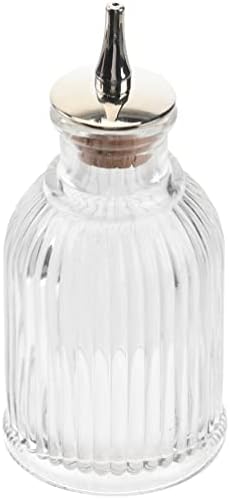 LIOOBO Bottles Бутилки Биттерс Бутилка е за провеждане на Коктейли - Стъклени Бутилки с капачка, Барман, Домашен Бар, 90 мл Биттерс Портокал