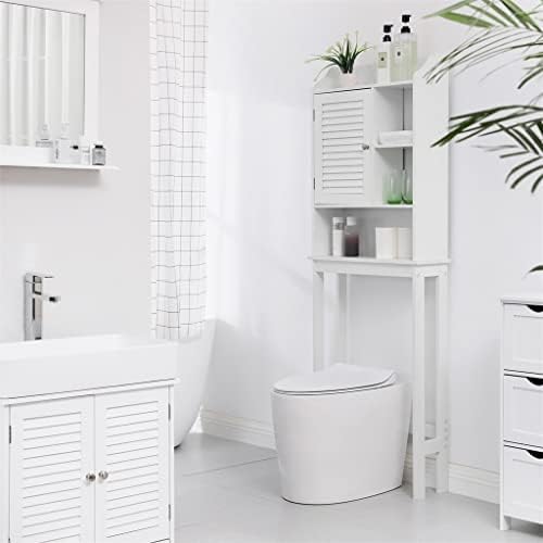 Шкаф за съхранение на над тоалетна CXDTBH с рафт за Шкаф за съхранение в Банята с Регулируеми Вътрешни рафтове и Долната перекладиной