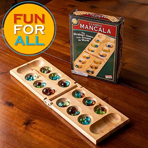 Класическа Манкала - Забавна Настолна игра за приятелите и семейството си - Вневременная Стратегическа игра