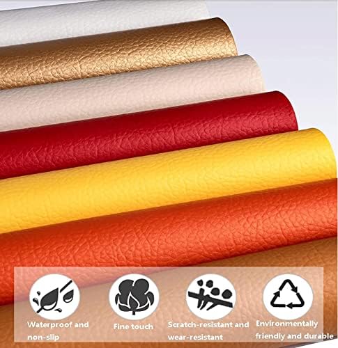 Кожена кърпа ADSWIN Ширина 1,4 метра/55 инча, модел личи Мека и нежна прозрачна текстура, която се ползва за производството на чанти, тапицерия на мека мебел (кафяв) (Разме