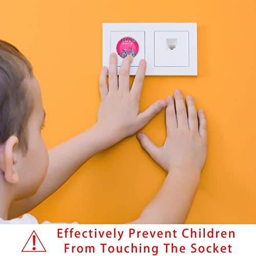 24 Опаковки на Защитени от деца Електрически Защитни Капачки За защита от деца Капачки за контакти Love Makes Life