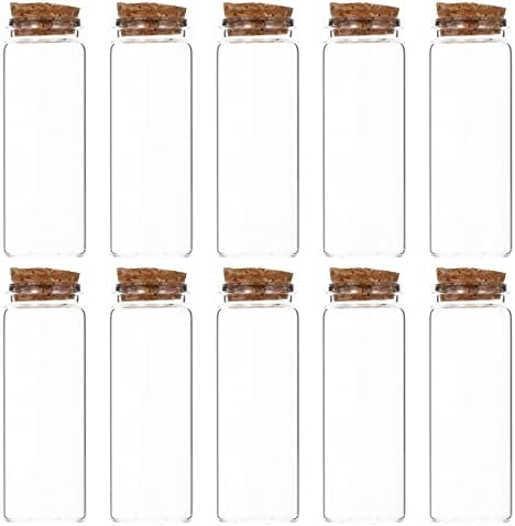 TEHAUX 10шт Стъклени Бутилки За Съхранение на Прозрачни Стъклени Бутилки, Бутилки за Закуски, От Чаени листа