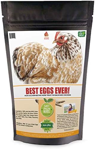 Pampered Chicken Мама Билки за гнездене на пилета в задния двор за приготвяне на страхотни яйца 10 грама - Напълно естествени фуражи