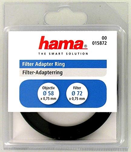 Преходни пръстен филтър Hama за 58 мм обектив и 72 мм филтър