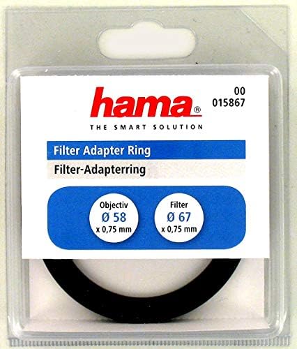 Преходни пръстен филтър Hama за 58 мм обектив и филтър е 67 мм