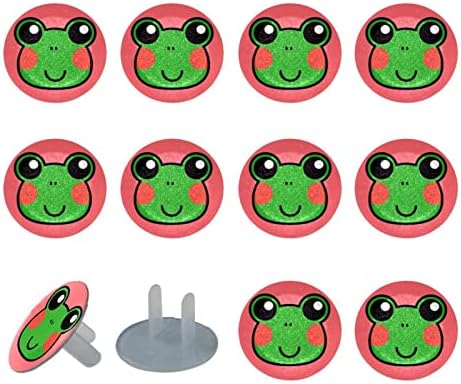 Капачки за контакти (12 бр.), Защитни Капачки За защита на електрическото оборудване От удари С Хубав дизайн във формата на жаба