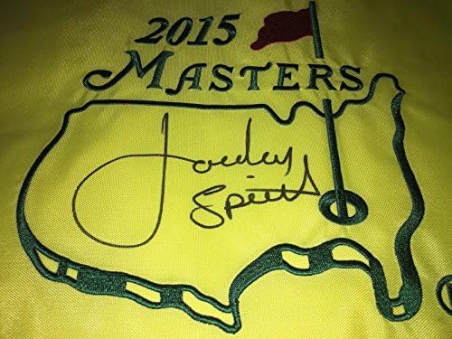 Джордан Спи Подписа Официален Флаг на Мастърс 2015 Шампион от Мастърс Бекет - Булавочные квадратчетата за голф С Автограф