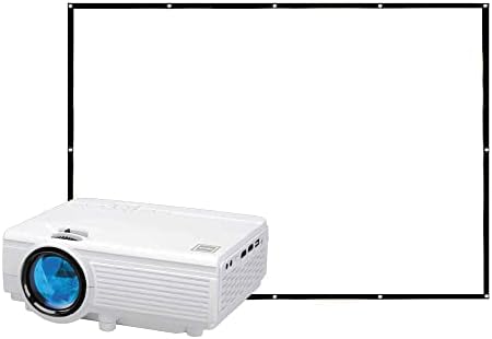 LCD проектор за домашно кино RCA 480P с Допълнителни 100-Инчов Конвертируеми Прожекционен екран RPJ166-COMBO