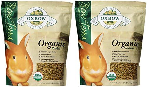(2 опаковки) Органична храна за зайци Oxbow Бене Terra, 3 кг