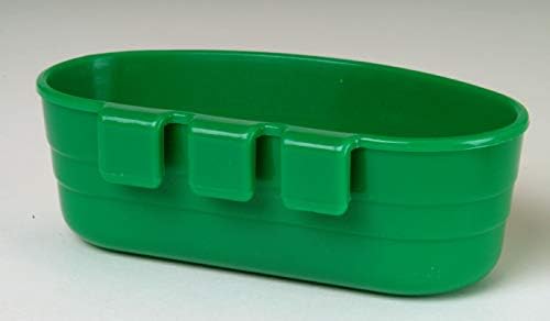 Пластмасова купа-клетка за домашни любимци (зелена), здрава, монтируемая купа за хранене и пиене на малки животни и птици (1/2 литър)