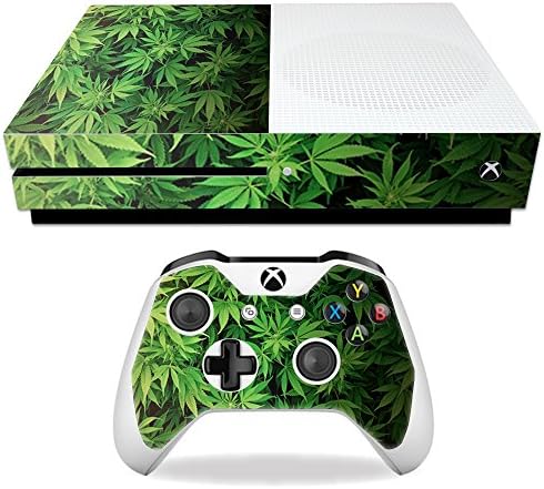 Корица MightySkins, съвместима с Microsoft Xbox One S - Weed | Защитно, здрава и уникална Vinyl стикер | Лесно се нанася, се отстранява