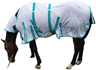 ТЕХНОЛОГИЧНАЯ чаршаф за конна езда, Мини Horse Fly с врата и подвижни ластик на корема (дишаща окото плат) | Мини-чаршаф за понита