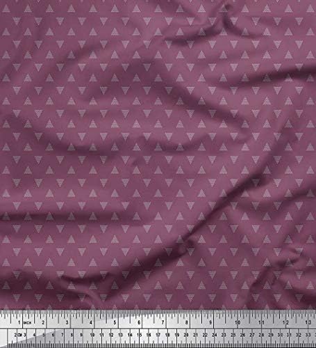 Коприна тъкани Soimoi, триъгълен риза на точки, плат за бродерия с принтом ширина 42 инча
