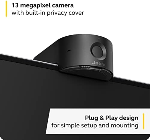 Камера за видеоконференции Jabra PanaCast 20 4K - Универсално персонално видеорешение Plug & Play Уеб камера с поддръжка на изкуствен