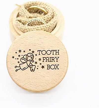 Персонални Гравированная Кутия за зъби за най-Малките Момичета, Кутия за Спомен за Всички Млечни Зъби, Държач за Зъби, Изработени по Поръчка Дървена Кутия за Феята ?