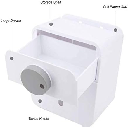 GSDNV Водоустойчив Монтиране на Багажник За Тоалетна Хартия за Баня Преса-Тип Държач За Кърпички с Горния Рафт Кутия За Съхранение