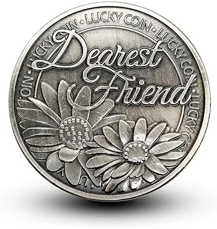 Щастието Дейзи Най-Скъп Приятел Джоба на Символичен Щастливата Монета за Подарък Подарък за Него Нея