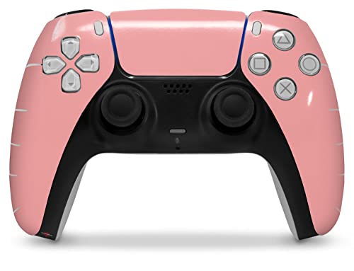 Обвивка за кожата WraptorSkinz, съвместима с контролер на Sony PS5 DualSense Solids Collection Pink (контролер В комплекта не са
