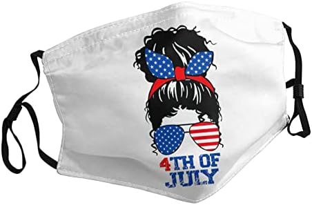 За Деня на Независимостта на 4 юли, Моющаяся маска за лице, Кърпи За лице, Унисекс, За възрастни, за многократна употреба Калъф За устата, Защита От Прах, Ушна Контур С