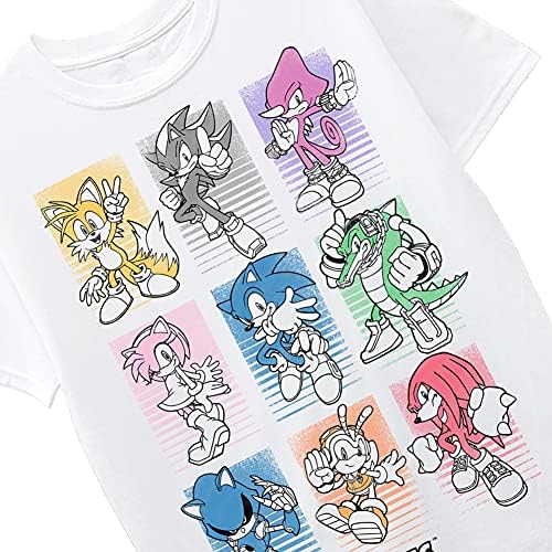 Тениска с къс ръкав СЕГА Boys Таралеж-Sonic, Опашки, Наклз