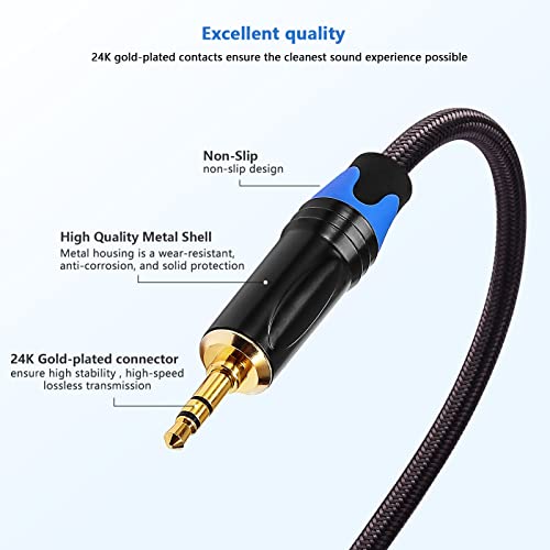 Двойна стереомикрофонный кабел XLR-3,5 мм, 2 XLR конектор за свързване към 1/8-инчов широк мини-конектора SKAPADEN - 10 метра