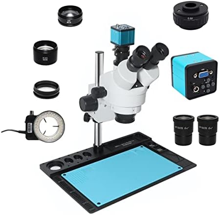 Обзавеждане за Лабораторен микроскоп Тринокулярный Стереомикроскоп с камера H_DMI 38MP VGA USB C-Mount CTV 0.5 X Обектив за Електронното